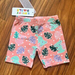 NWT Dot Dot Smile Shorts Koala Monstera Leaves 2T